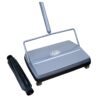 Fuller Brush 17042 Electrostatic Carpet & Floor Sweeper with Additional Rubber Rotor - 9" Cleaning Path - Lightweight - Ideal for Crumby & Wet Messes - Works On Carpets & Hard Floor Surfaces - Gray