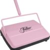 Fuller Brush 17072 Electrostatic Carpet & Floor Sweeper - 9" Cleaning Path - Lightweight - Ideal for Crumby Messes - Works On Carpets & Hard Floor Surfaces - Pretty Pink