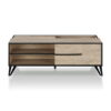 Furniture of America Saran Modern Wooden Multi-Storage Coffee Table, Natural Oak