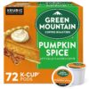 Green Mountain Coffee Roasters Pumpkin Spice, Single-Serve Keurig K-Cup Pods, Flavored Light Roast Coffee, 72 Count, 12 Count (Pack of 6)
