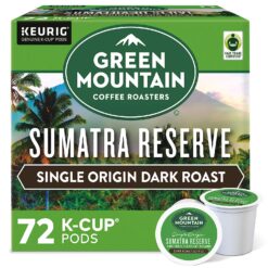 Green Mountain Coffee Roasters Sumatra Reserve, Single-Serve Keurig K-Cup Pods, Dark Roast Coffee, 72 Count