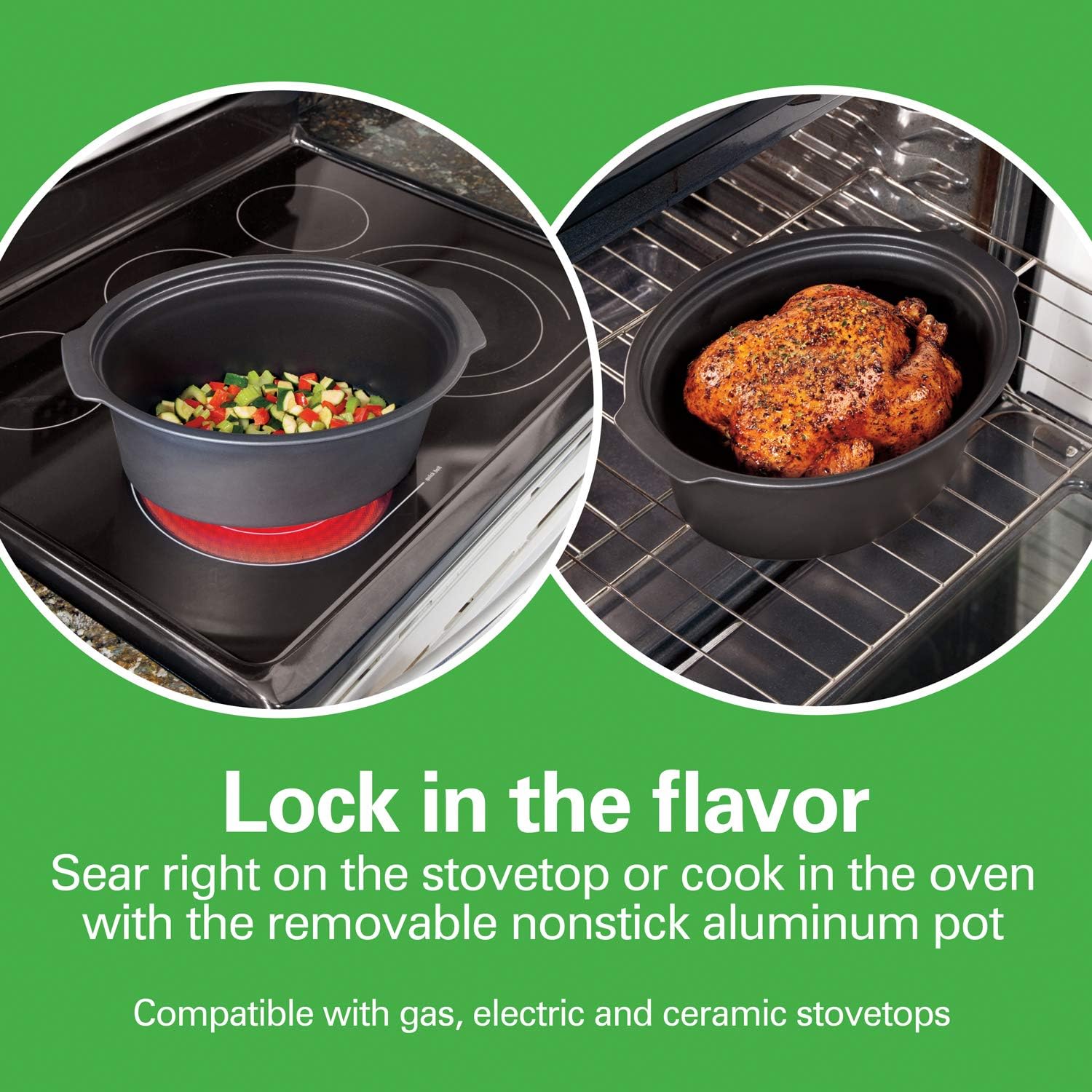  Hamilton Beach 5-Quart Portable Slow Cooker, Silver: Crock Pot:  Home & Kitchen