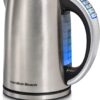 Hamilton Beach 41020C Temperature Control Electric Tea Kettle, Water Boiler & Heater, 1.7 Liter, Fast 1500 Watts, BPA Free, Cordless, Auto-Shutoff and Boil-Dry Protection, Stainless Steel