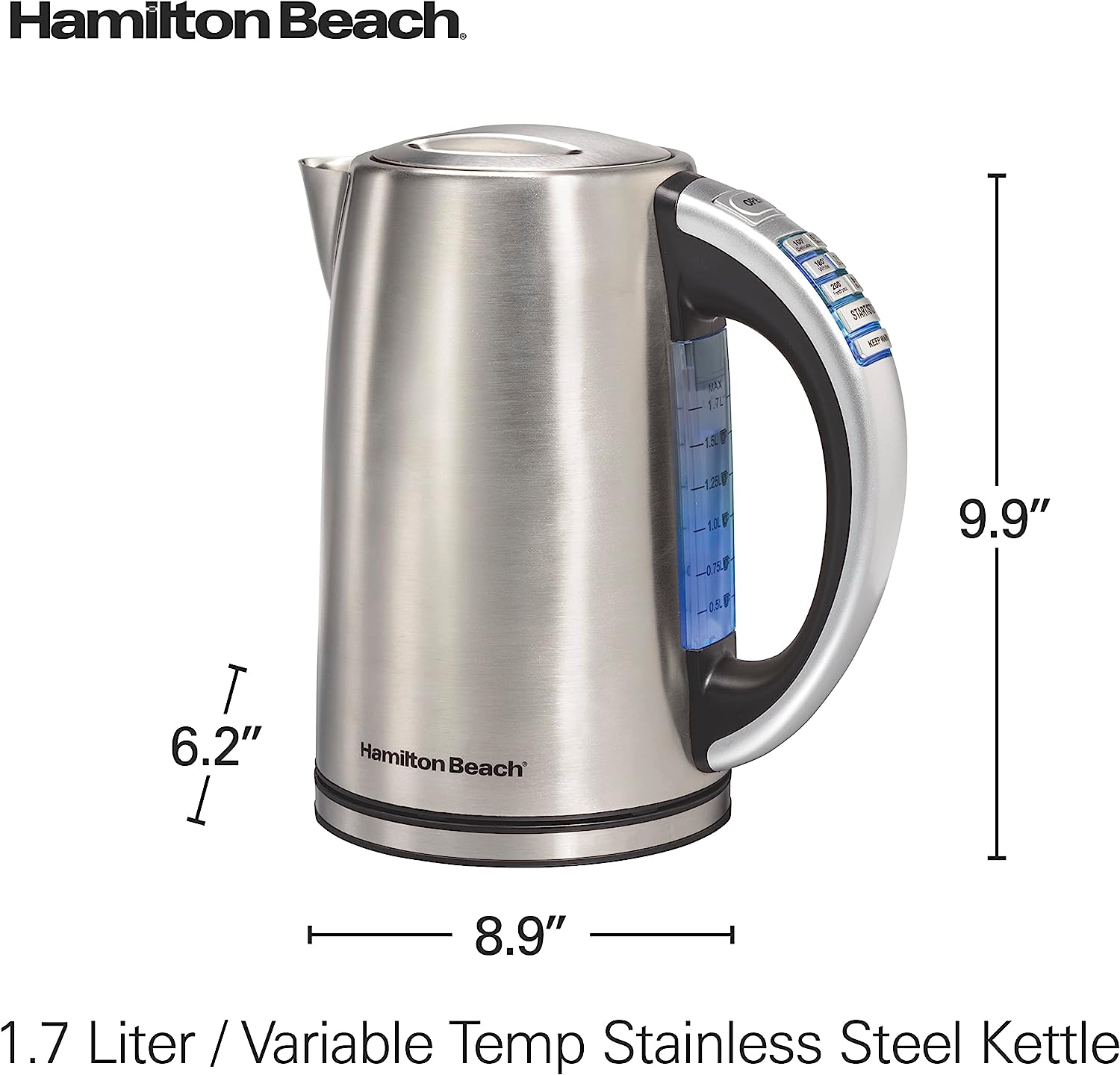 Speed-Boil Water Kettle 1.0L Water Boiler Electric Stainless Steel