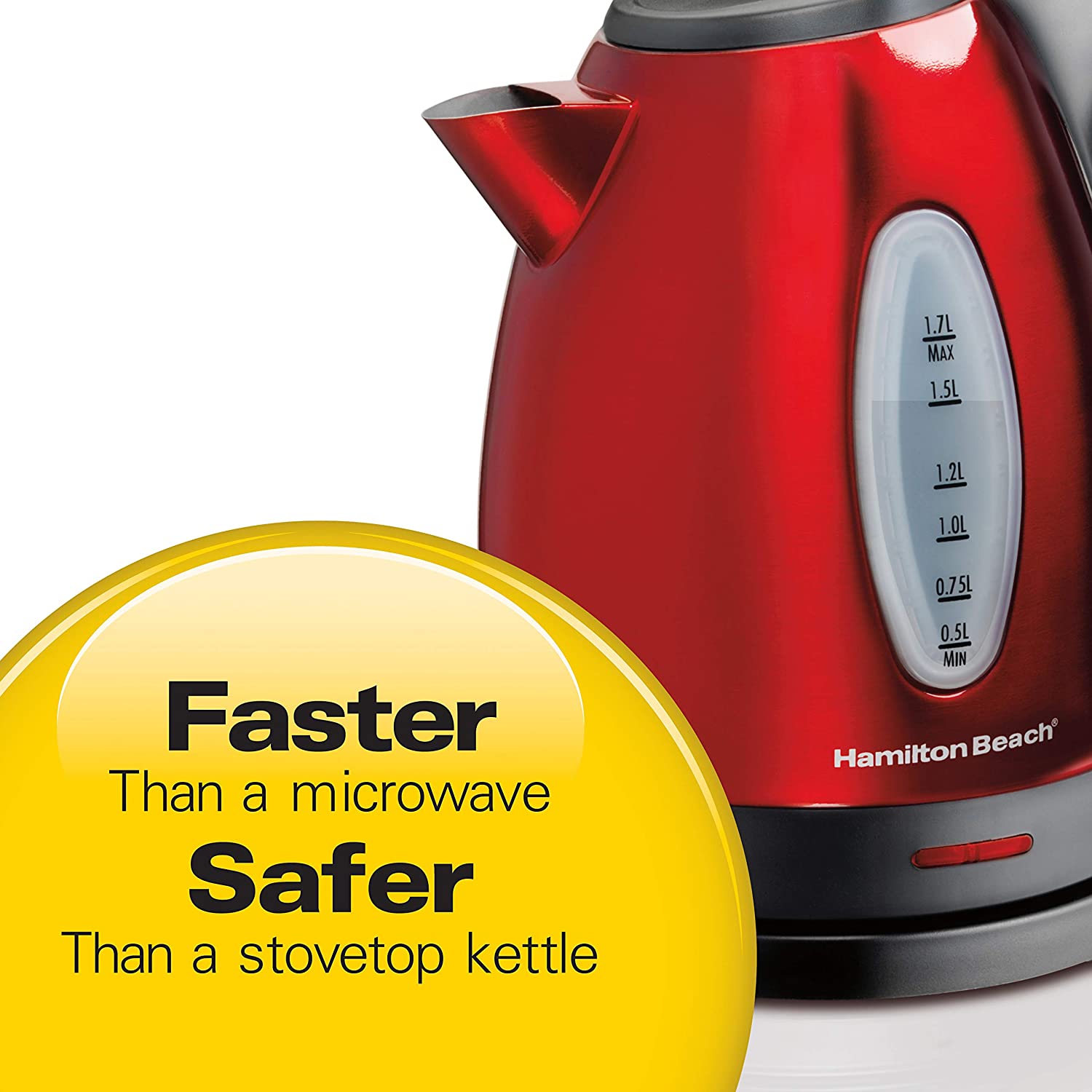 Electric Kettle 1.7l Red