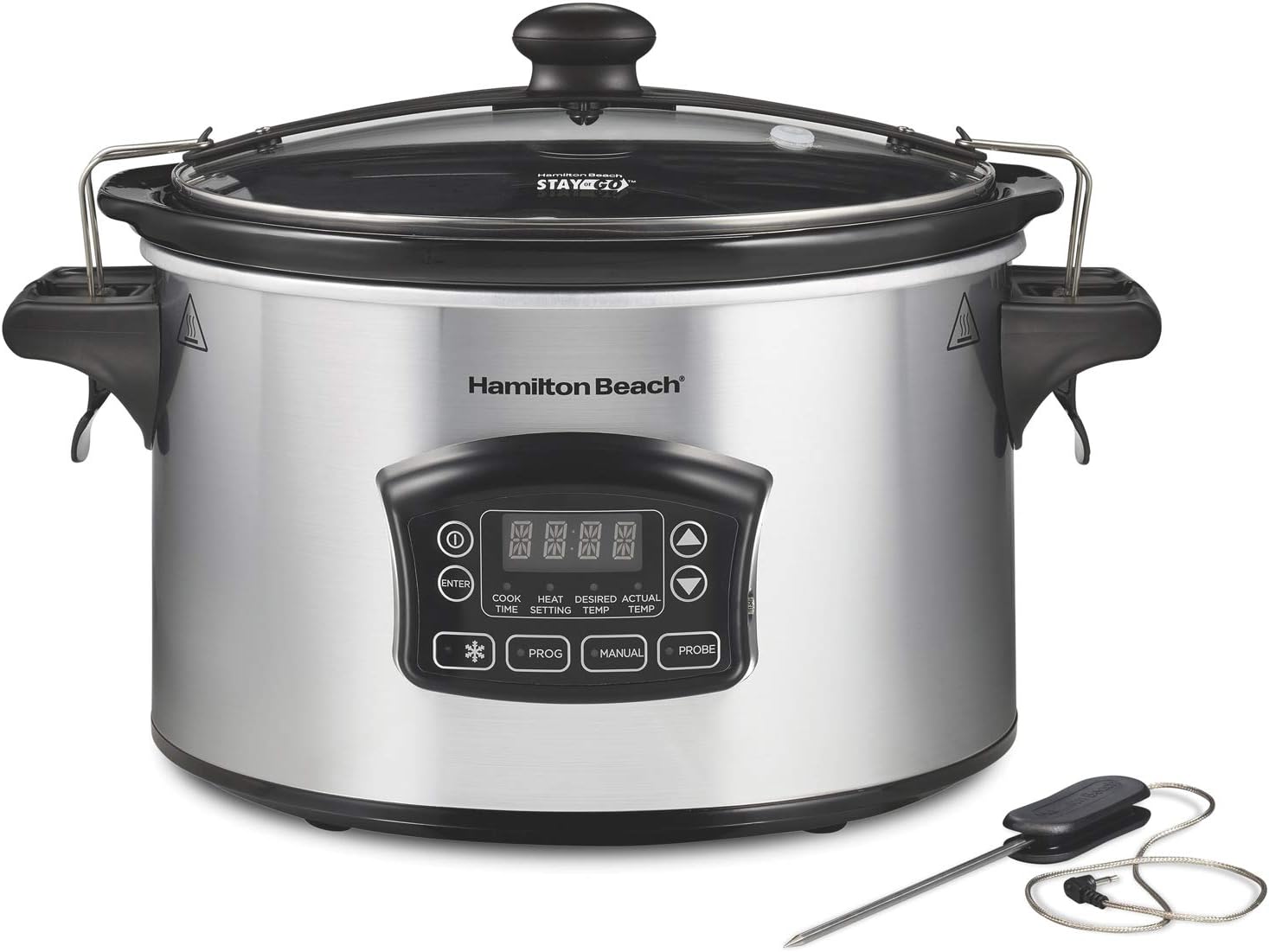 Mainstays 6QT Slow Cooker, Stainless Steel