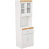 Hodedah Kitchen Cabinet in White