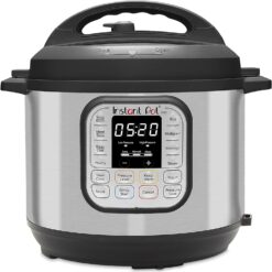 Instant Pot Duo 7-in-1 Electric Pressure Cooker, Slow Cooker, Rice Cooker, Steamer, Sauté, Yogurt Maker, Warmer & Sterilizer, Includes Free App with over 1900 Recipes, Stainless Steel, 8 Quart