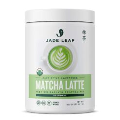 Jade Leaf Matcha Organic Cafe Style Sweetened Matcha Latte Premium Barista Crafted Mix - Sweet Matcha Green Tea Powder - Authentic Japanese Origin (2.2 Pound Tin)
