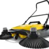 Kärcher - S 6 Twin Walk-Behind Outdoor Hand Push Floor Sweeper - 10 Gallon Capacity - 33.9" Sweeping Width - Sweeps up to 32,300 Square Feet/Hour