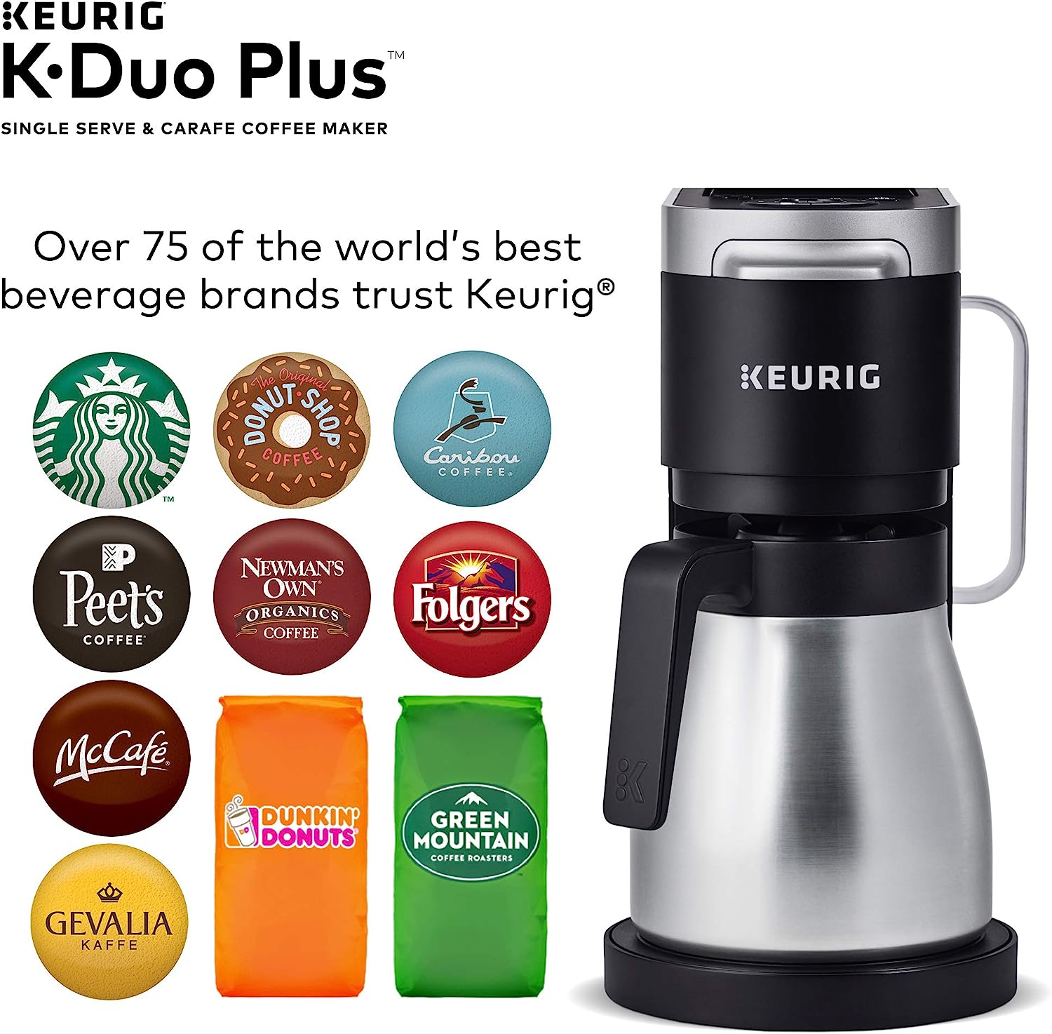 Keurig K-Duo Plus single serve and carafe coffee maker