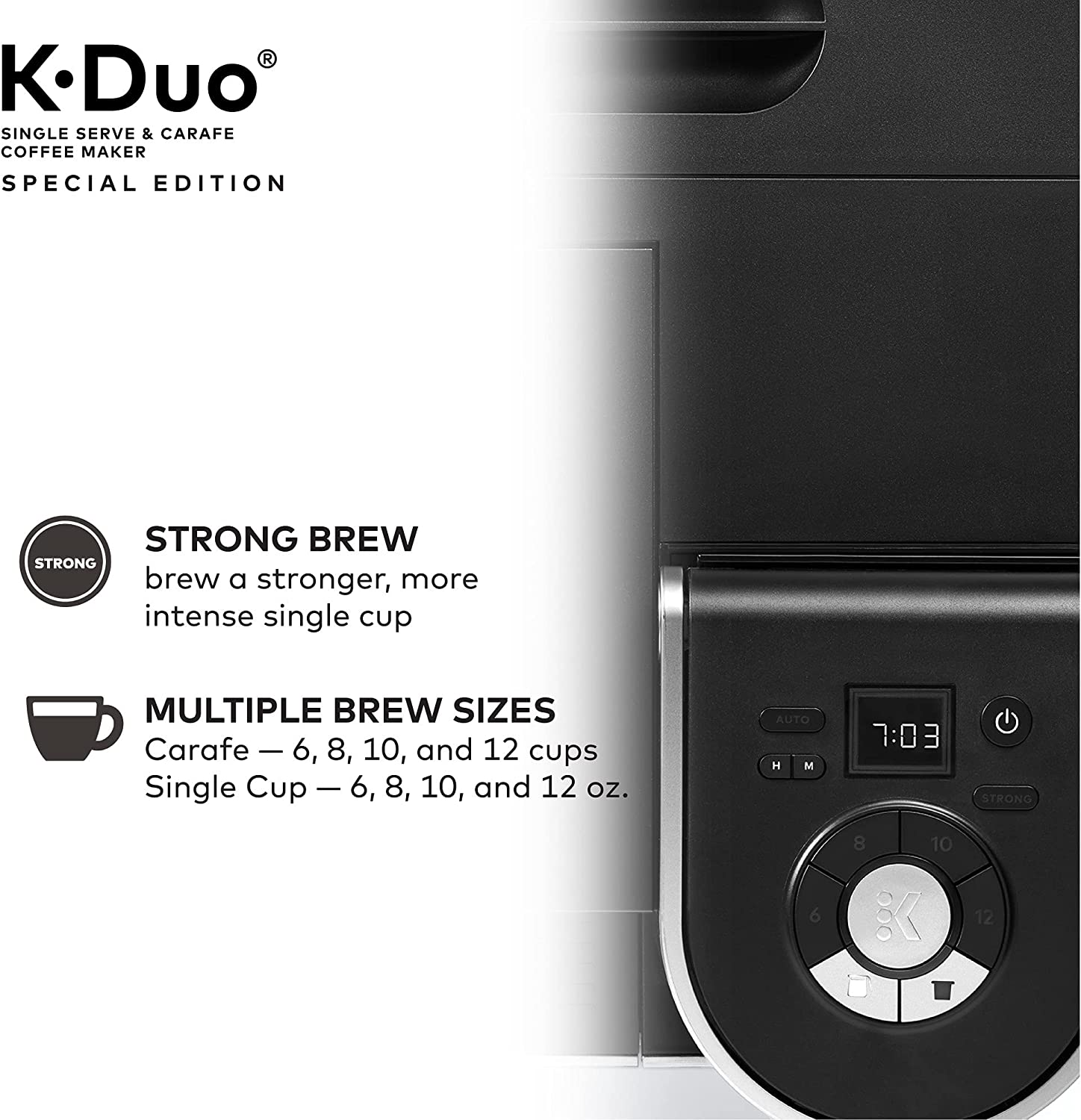 Keurig K Duo Special Edition Single Serve K-Cup Pod Coffee Maker Black  Brand New