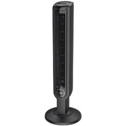 Lasko 3- Speed Oscillating Tower Fan with Timer and Remote, T36211, Black