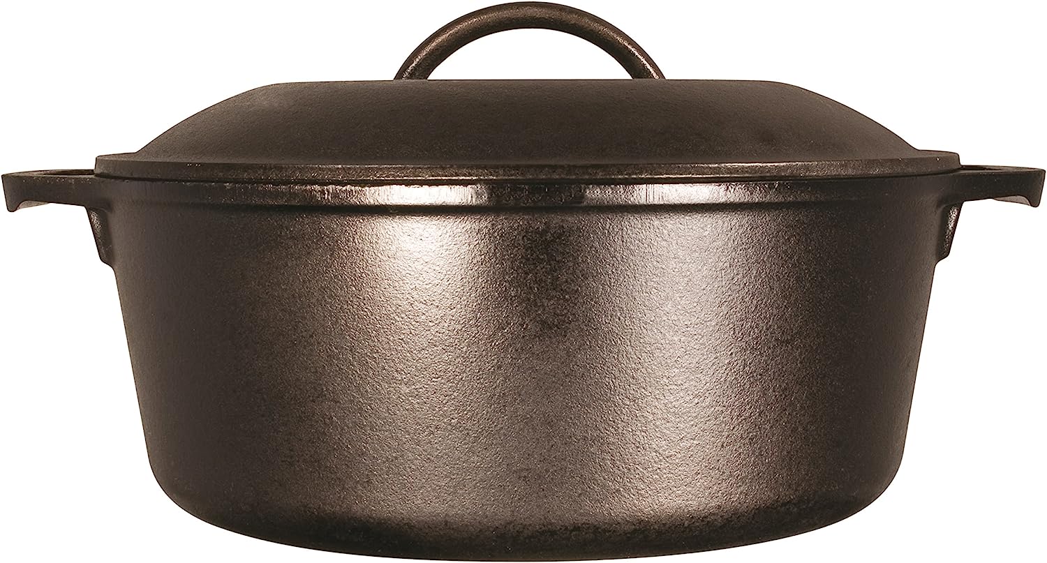 Lodge Cast-Iron 2-Quart Serving Pot with Iron Lid