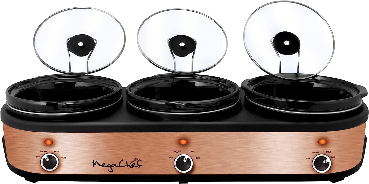 https://bigbigmart.com/wp-content/uploads/2023/07/Megachef-Triple-2.5-Quart-Slow-Cooker-and-Buffet-Server-in-Brushed-Copper-and-Black-Finish-with-3-Ceramic-Cooking-Pots-and-Removable-Lid-Rests4.jpg