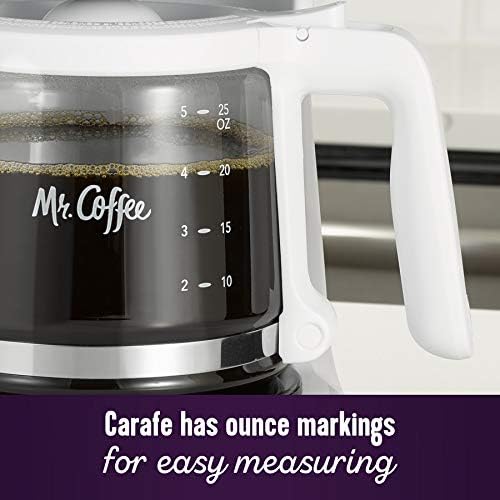 Mr. Coffee Simple Brew 12-Cup Coffee Maker - White