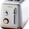 Oster 2097682 2 Slice Toaster Metropolitan Collection with Rose Gold Accents, GRAY