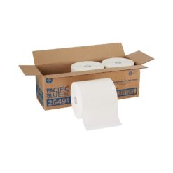 Pacific Blue Ultra 8” High-Capacity Recycled Paper Towel Rolls by GP PRO (Georgia-Pacific), White, 26491, 1,150 Linear Feet Per Roll, 3 Rolls Per Case