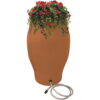 Rescue 50 Gallon Flatback Stoneware Urn Rain Barrel, 50 Gallons, Terracotta
