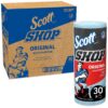 Scott Shop Towels Original (75130), Blue Shop Towels, 1 Roll/Pack, 30 Packs/Case