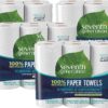 Seventh Generation Paper Towels, 100% Recycled Paper, 2-Ply, 6-Count (Pack of 4)
