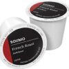 Solimo Dark Roast Coffee Pods, French Roast, Compatible with Keurig 2.0 K-Cup Brewers, 100 Count