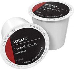 Solimo Dark Roast Coffee Pods, French Roast, Compatible with Keurig 2.0 K-Cup Brewers, 100 Count