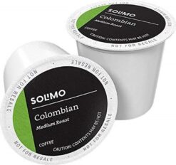 Solimo Medium Roast Coffee Pods, Colombian, Compatible with Keurig 2.0 K-Cup Brewers, 100 Count