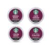 Starbucks K-Cup Coffee Pods—Dark Roast Coffee—Variety Pack—100% Arabica—1 box (96 pods)