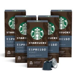 Starbucks by Nespresso Dark Roast Espresso (50-count single serve capsules, compatible with Nespresso Original Line System)