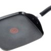 T-fal Ultimate Hard Anodized, Nonstick 10.25 In. Square Griddle, Black, 10.25 Inch, Grey