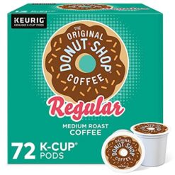 The Original Donut Shop Keurig Single-Serve K-Cup Pods, Regular Medium Roast Coffee, 72 Count