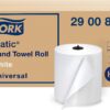 Tork Matic Paper Hand Towel Roll White H1, Universal, 100% Recycled Fiber, 6 Rolls x 700 ft, 290089