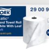 Tork Matic Soft Hand Towel Roll, White, Premium, H1, Quick-Absorbing, Long-Lasting, Thick 2-Ply, 6 Rolls x 575 ft, 290096