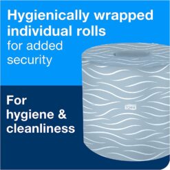 Tork Universal Bath Tissue Roll, 2-Ply, 48 rolls, 500 sheets, TM1601A, White