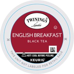 Twinings English Breakfast Tea K-Cup Pods for Keurig, Caffeinated, Smooth, Flavourful, Robust Black Tea, 56 Count (Pack of 1)