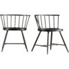 Weston Home Chelsea Dining Chair, Set of 2, Black