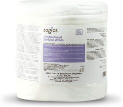 Zogics Antibacterial Wipes – Disinfecting Wipes for Sanitizing and Cleaning Surfaces and Equipment, EPA Registered Antibacterial Cleaning Wipes (1 Roll of 800 Wipes)