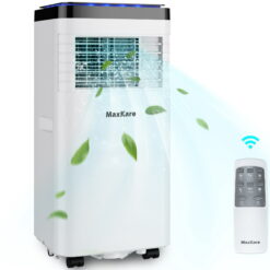 MaxKare Portable Air Conditioner, 8000 BTU with Cooler, Dehumidifier Cools Rooms up to 200 Sq.ft with Remote Control