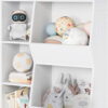 Homfa 5 Cube Kids' Bookcase, Children's Toy Storage Cabinet, Toddlers' Wide Bookshelf, White Finish