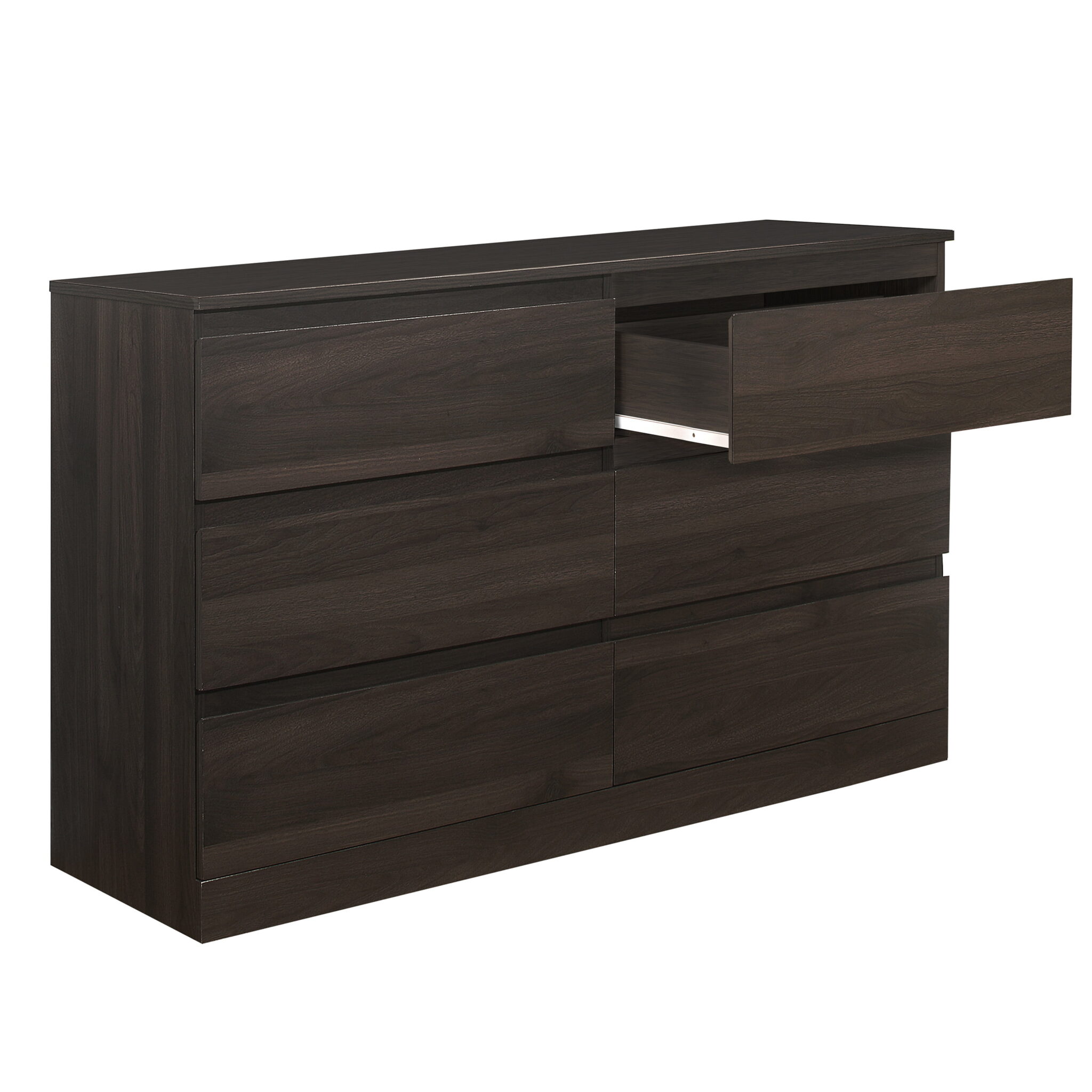 Brindle 6Drawer Horizontal Dresser, Espresso Finish, by Hillsdale