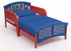 Delta Children PJ Masks Plastic Toddler Bed, Red and Blue