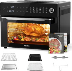Aeitto® 32-Quart PRO Large Air Fryer Oven| Toaster Oven Combo | with Rotisserie, Dehydrator and Full Accessories | 19-In-1 Digital Airfryer | Fit 13