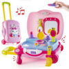 Beauty & Bliss Pretend Play Girls Kids Beauty Salon Set with Realistic Mirror and Accesories Play Set with Fashion & Makeup Accessories for Girls
