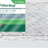 Filterbuy 16x25x4 MERV 13 Pleated HVAC AC Furnace Air Filters (2-Pack)
