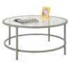 Best Choice Products 36in Round Tempered Glass Coffee Table for Home, Living Room, Dining Room - Gray