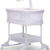 Delta Children SleepCool Rocking Bassinet with Airflow Mesh, Pink Fresco