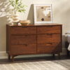 Manor Park Sonoma 6-Drawer Solid Wood Dresser, Walnut