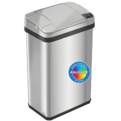 iTouchless 4-Gal Multifunction Sensor Trash Can, Stainless Steel