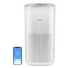 LEVOIT HEAPAPLVSUS0097 PlasmaPro 600S Smart True 635 sq.ft. White Panel HEPA Air Purifier, White